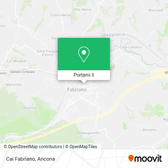 Mappa Cai Fabriano