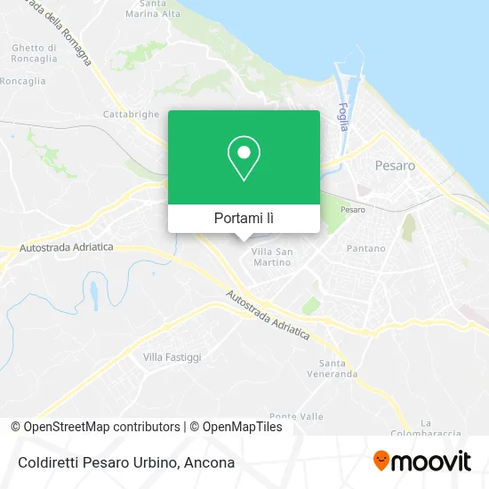 Mappa Coldiretti Pesaro Urbino