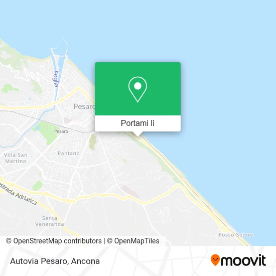 Mappa Autovia Pesaro