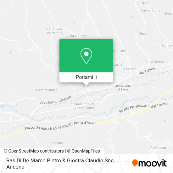 Mappa Ras Di De Marco Pietro & Giostra Claudio Snc