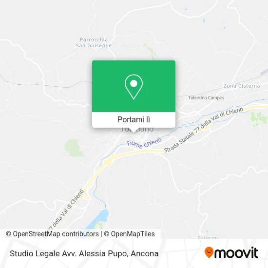 Mappa Studio Legale Avv. Alessia Pupo