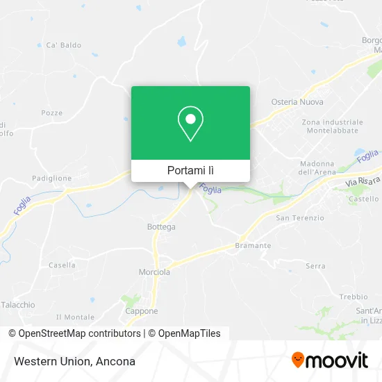 Mappa Western Union