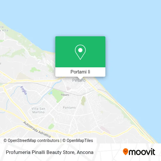 Mappa Profumeria Pinalli Beauty Store