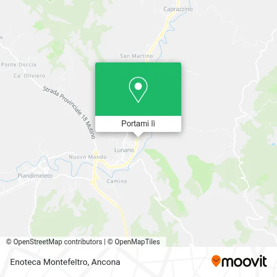 Mappa Enoteca Montefeltro
