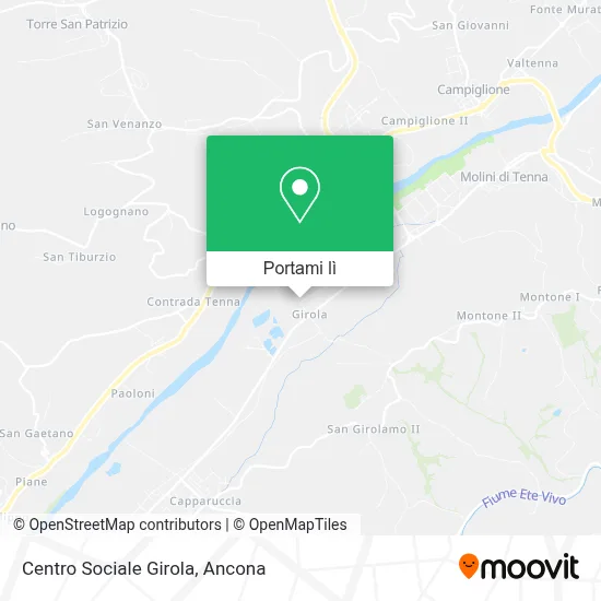 Mappa Centro Sociale Girola