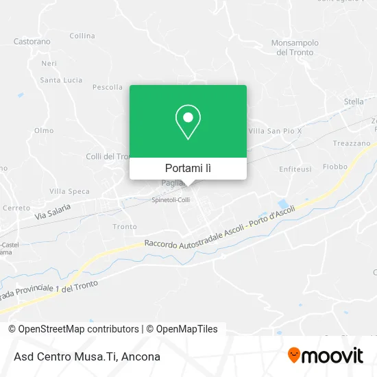 Mappa Asd Centro Musa.Ti