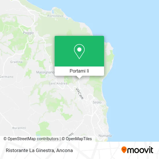 Mappa Ristorante La Ginestra