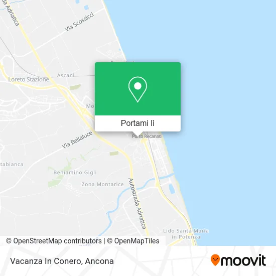 Mappa Vacanza In Conero
