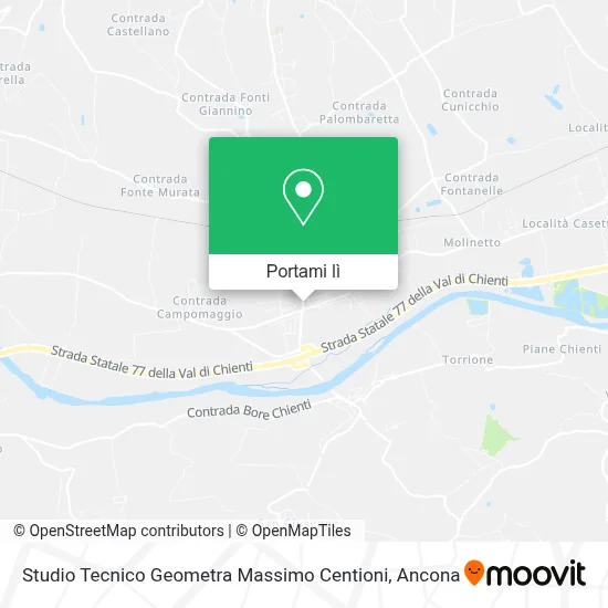 Mappa Studio Tecnico Geometra Massimo Centioni