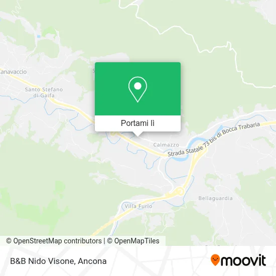Mappa B&B Nido Visone