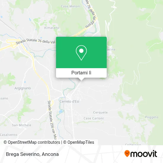 Mappa Brega Severino