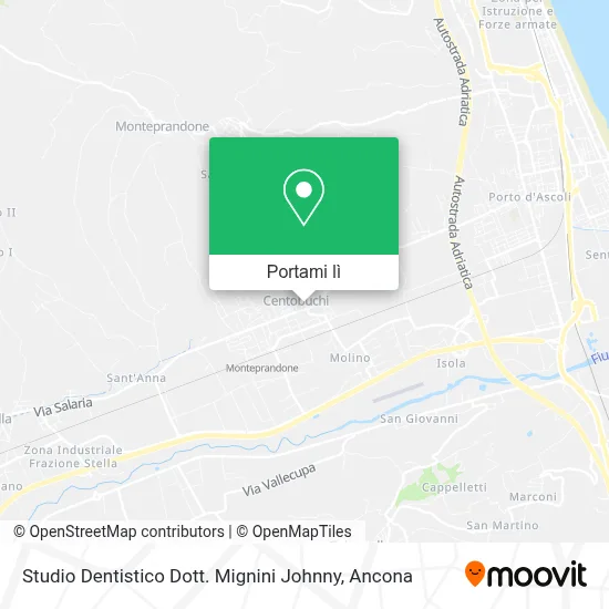 Mappa Studio Dentistico Dott. Mignini Johnny