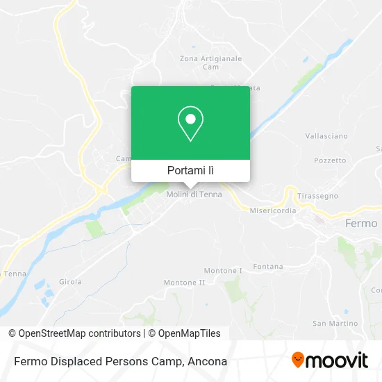 Mappa Fermo Displaced Persons Camp