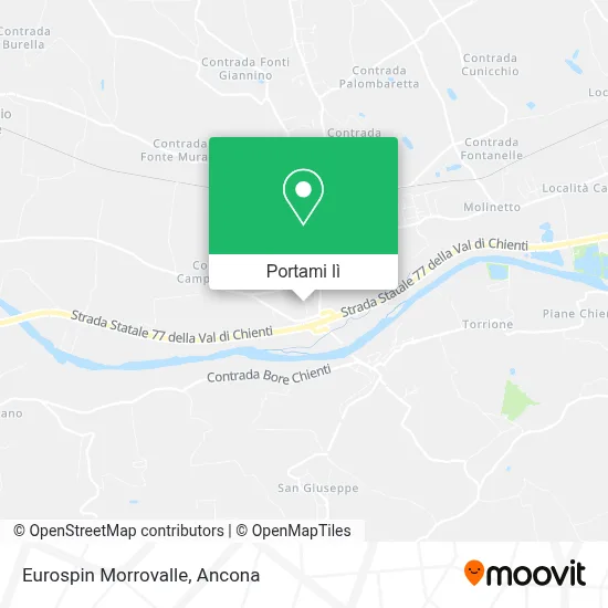Mappa Eurospin Morrovalle