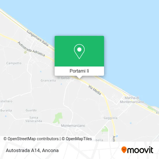 Mappa Autostrada A14