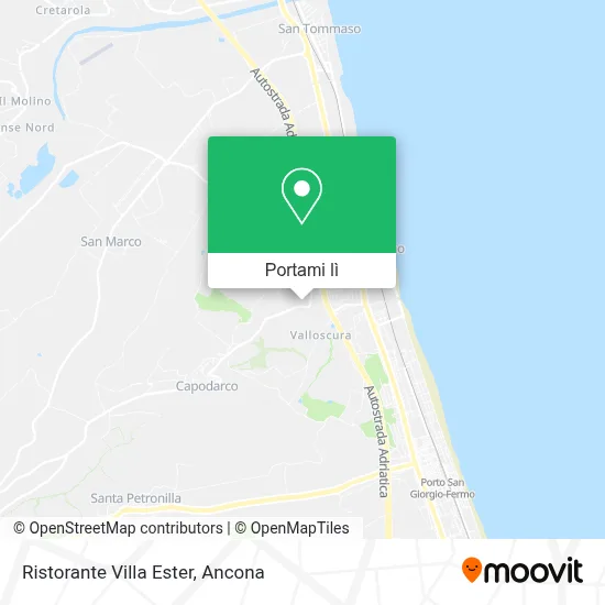 Mappa Ristorante Villa Ester