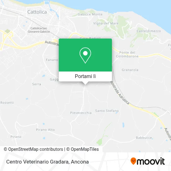 Mappa Centro Veterinario Gradara