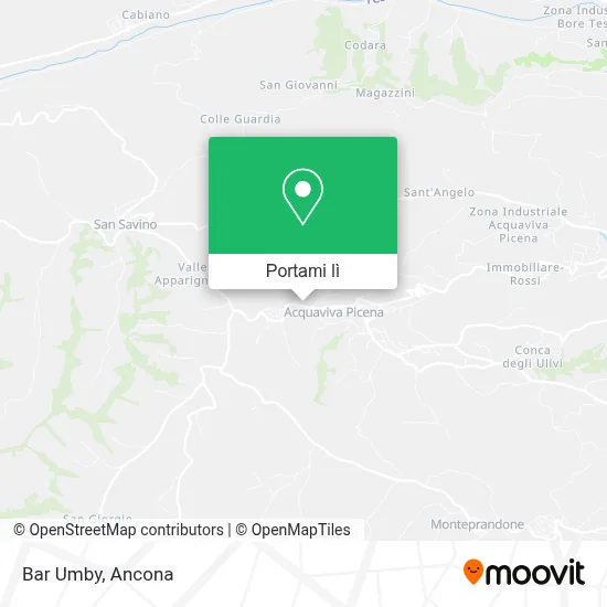 Mappa Bar Umby