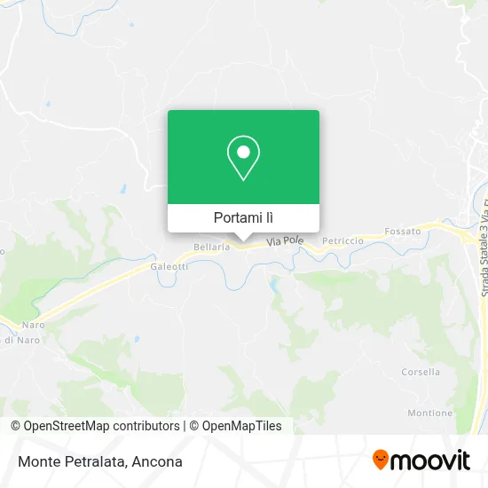 Mappa Monte Petralata