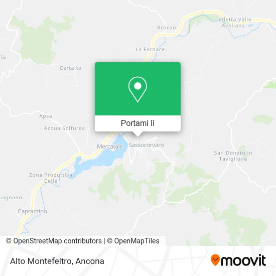 Mappa Alto Montefeltro