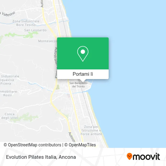 Mappa Evolution Pilates Italia