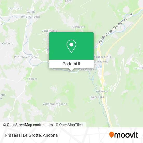 Mappa Frasassi Le Grotte
