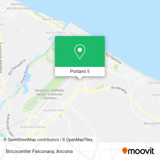 Mappa Bricocenter Falconara