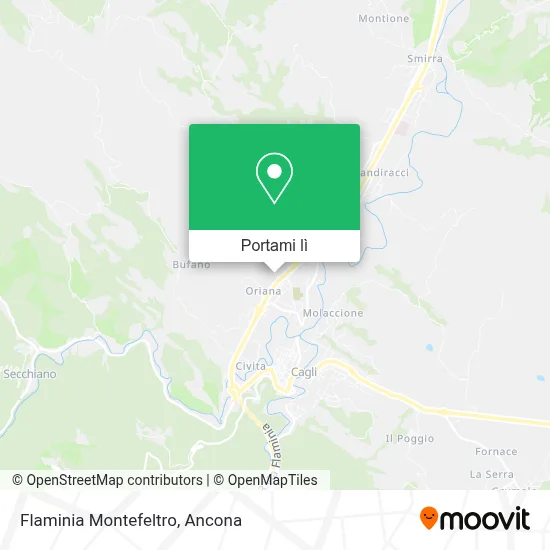 Mappa Flaminia Montefeltro