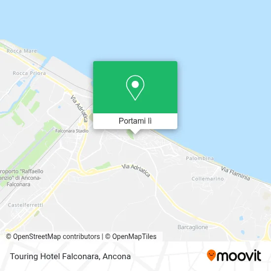 Mappa Touring Hotel Falconara