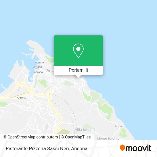 Mappa Ristorante Pizzeria Sassi Neri