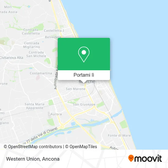Mappa Western Union