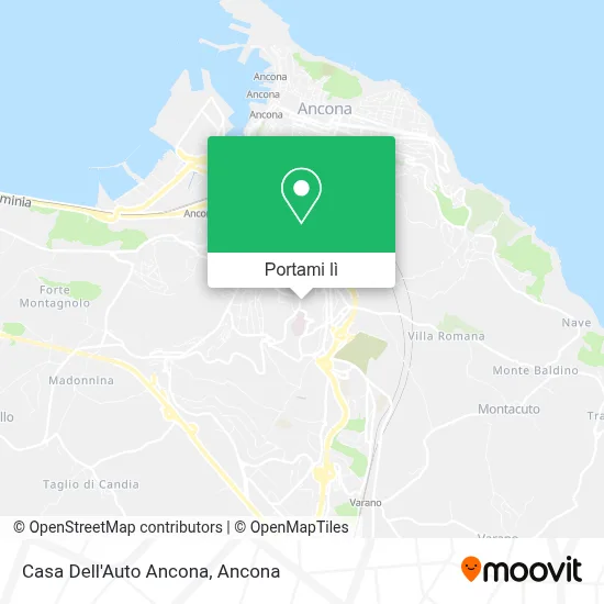 Mappa Casa Dell'Auto Ancona