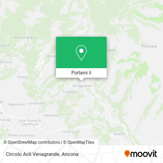 Mappa Circolo Acli Venagrande