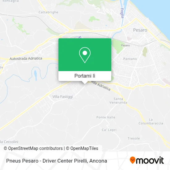 Mappa Pneus Pesaro - Driver Center Pirelli