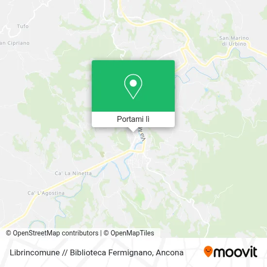 Mappa Librincomune //  Biblioteca Fermignano
