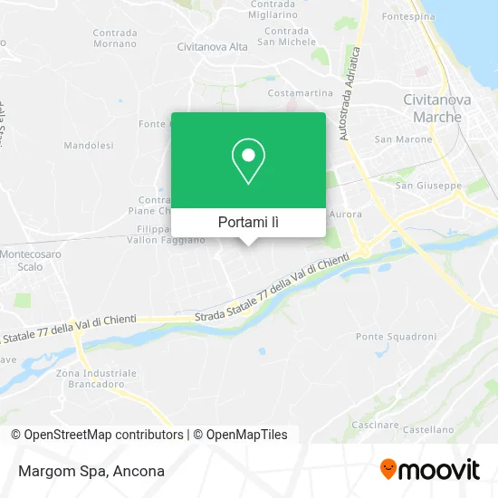 Mappa Margom Spa