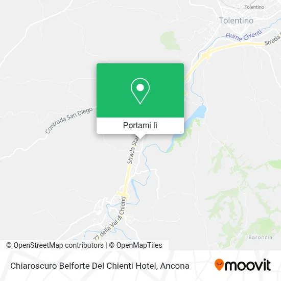 Mappa Chiaroscuro Belforte Del Chienti Hotel