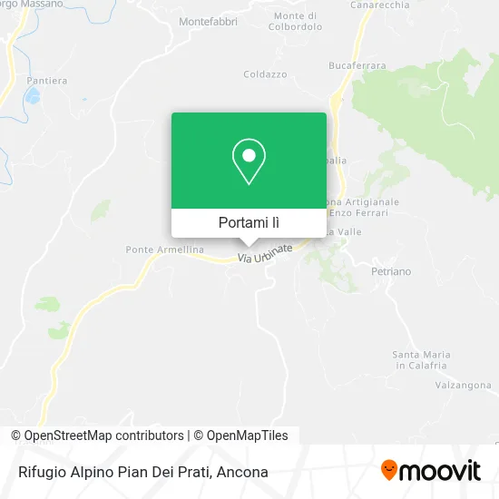 Mappa Rifugio Alpino Pian Dei Prati