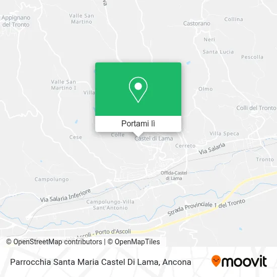 Mappa Parrocchia Santa Maria Castel Di Lama