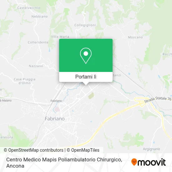 Mappa Centro Medico Mapis Poliambulatorio Chirurgico