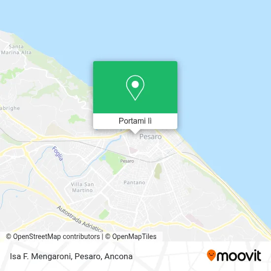 Mappa Isa F. Mengaroni, Pesaro