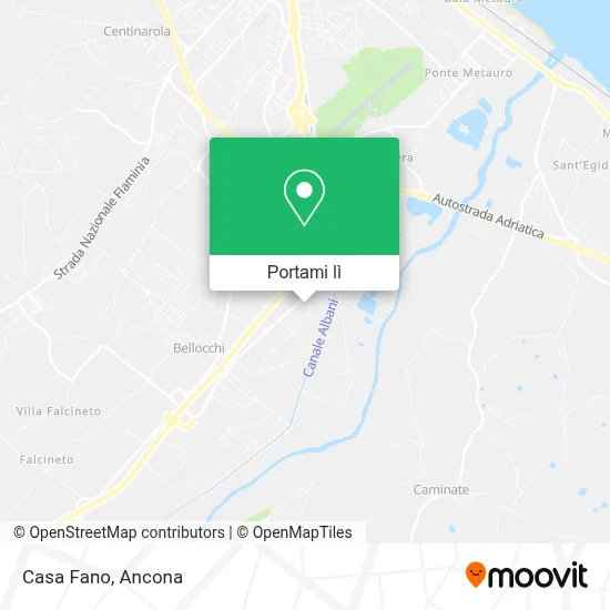 Mappa Casa Fano