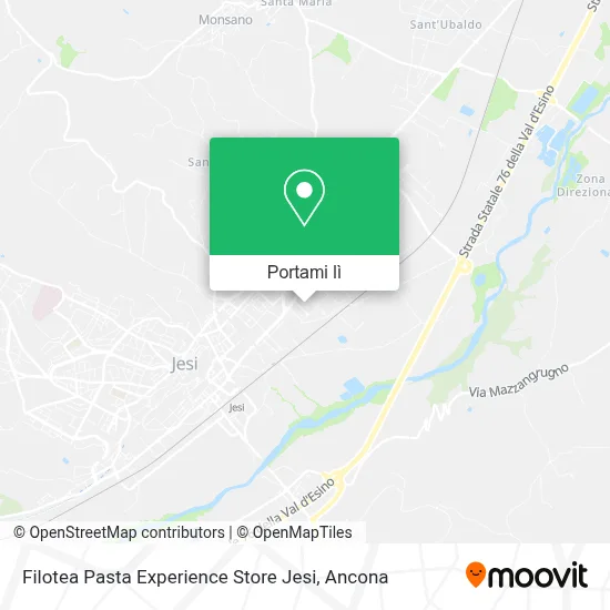 Mappa Filotea Pasta Experience Store Jesi