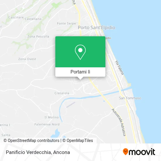 Mappa Panificio Verdecchia