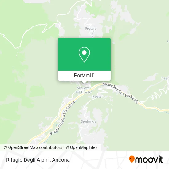Mappa Rifugio Degli Alpini