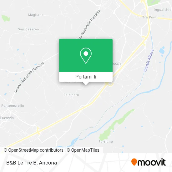 Mappa B&B Le Tre B
