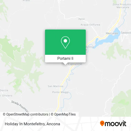 Mappa Holiday In Montefeltro
