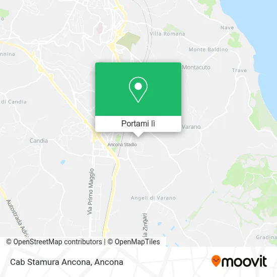 Mappa Cab Stamura Ancona