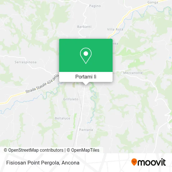 Mappa Fisiosan Point Pergola