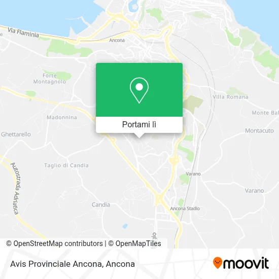 Mappa Avis Provinciale Ancona